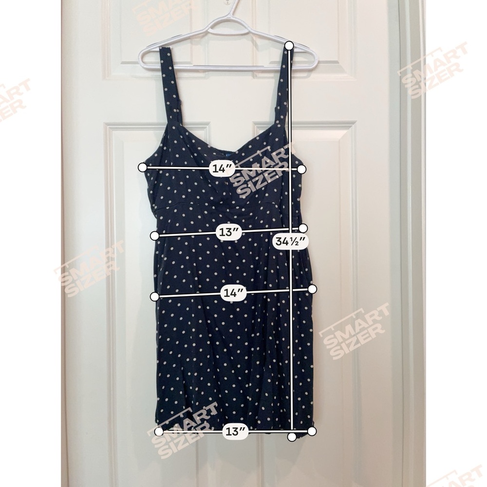 Old Navy Blue (Navy) Polka Dot Sweetheart Dress - Picture 6 of 6